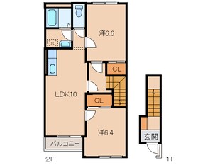 シャロームの物件間取画像